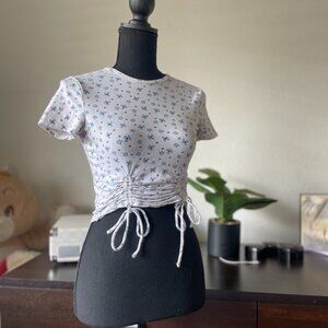 Hollister Floral Scrunch Top